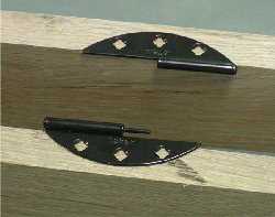 hinge parts in mortises